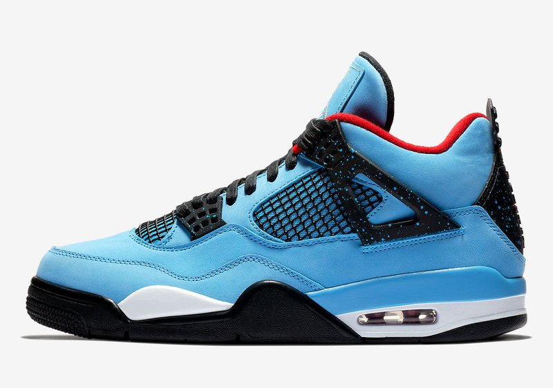 Air Jordan 4 Travis Scott Cactus Jack azul de 2018